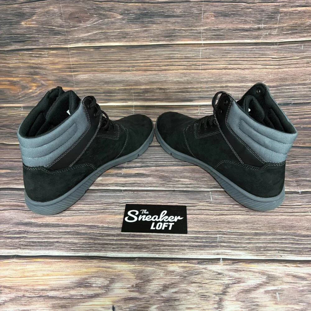 Timberland Boltero Mid Youth Suede Black‎ Lace Up Boots Size 6.5